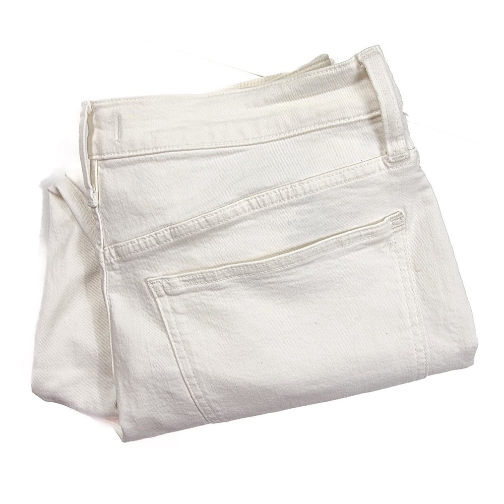 Madewell White Raw Hem "The Perfect Vintage Jeans" Women's Petite Size 31 NWOT - Picture 5 of 8